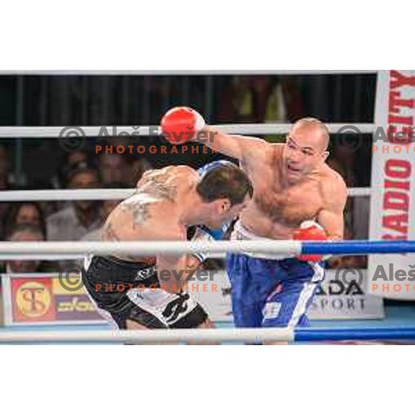Dejan Zavec fights with Sasha Yengoyan for WBF world champion title in Tabor Hall, Maribor, 11.4.2015