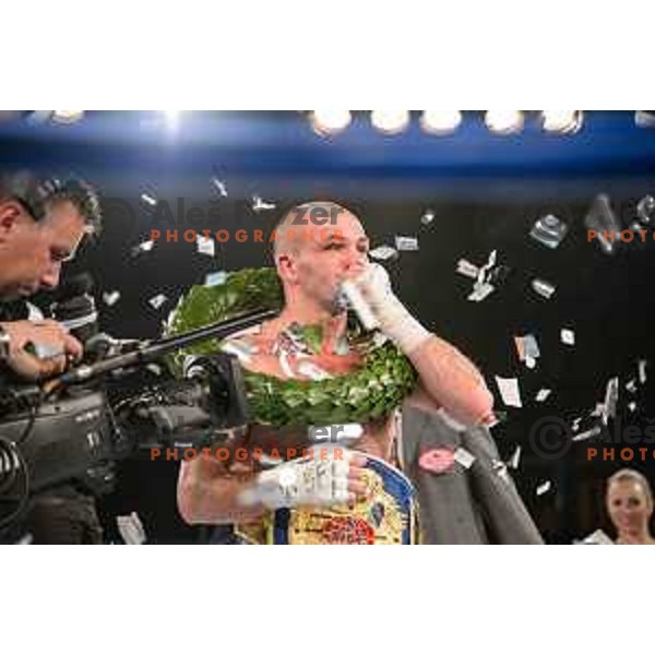Dejan Zavec fights with Sasha Yengoyan for WBF world champion title in Tabor Hall, Maribor, 11.4.2015