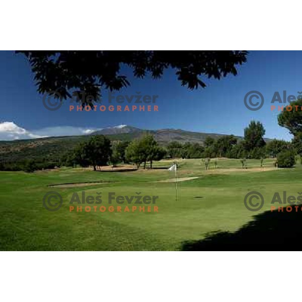 Looking back from green of first hole at Il Picciolo golf club,Sicily,Italia. Photo by Ales Fevzer 