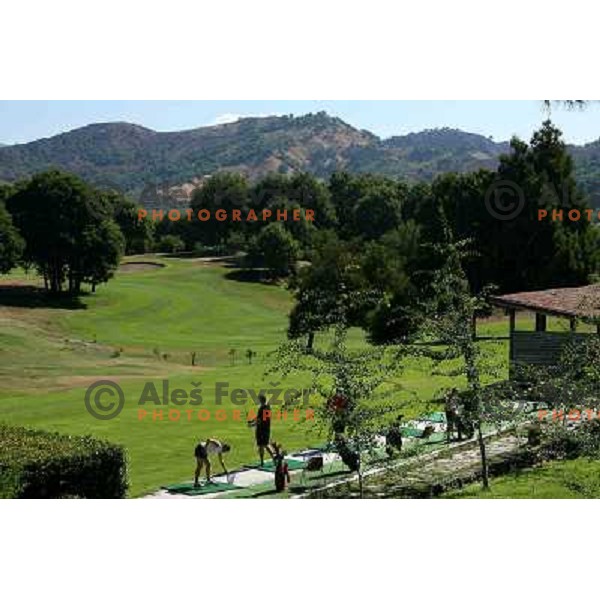 Driving range at Il Picciolo golf club,Sicily,Italia. Photo by Ales Fevzer 