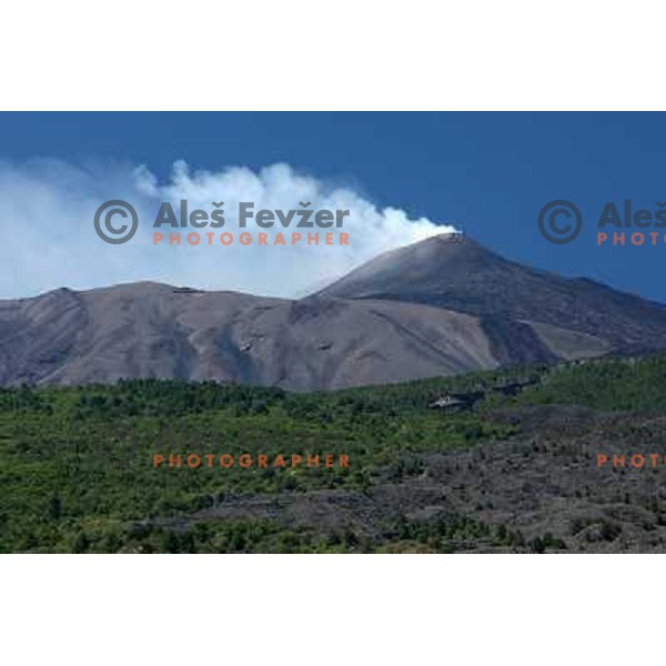 Etna vulcano as seen from Il Picciolo golf club,Sicily,Italia. Photo by Ales Fevzer 