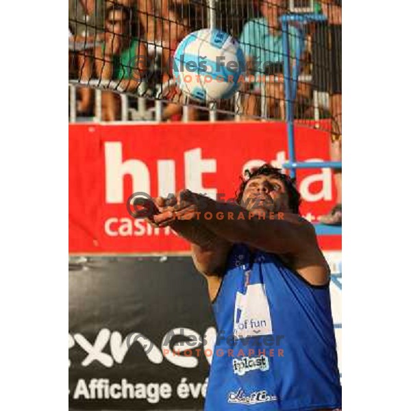 David Llop at WVBF Proseries Beach Volley tournament in Scoglitti, Sicily, Italia. Photo by Ales Fevzer 
