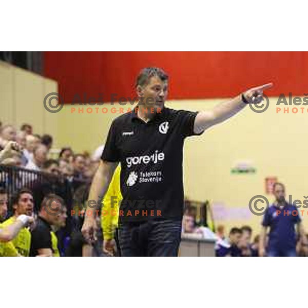 action during 1.NLB leasing league handball match between Gorenje Velenje and Celje Pivovarna Lasko in Red Hall, Velenje, Slovenija on April 15, 2015