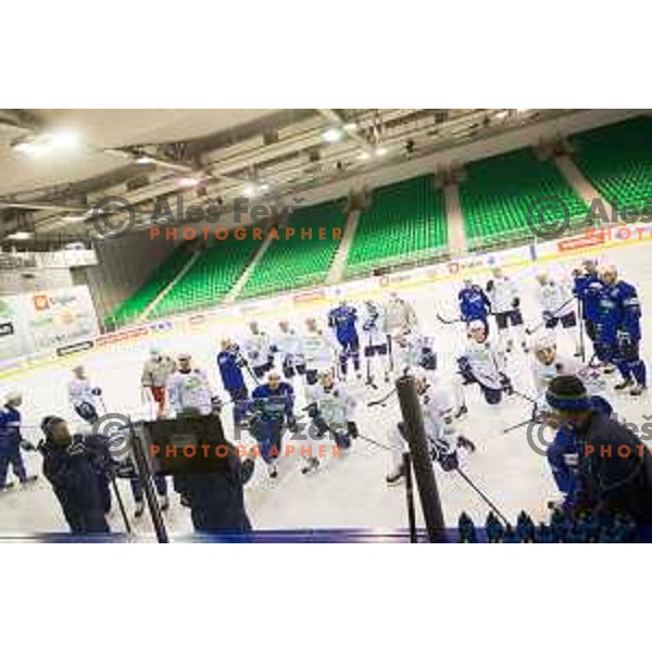 During training of Slovenian National Ice Hockey Team in Tivoli Hall, Ljubljana, Slovenia, on April 21, 2015