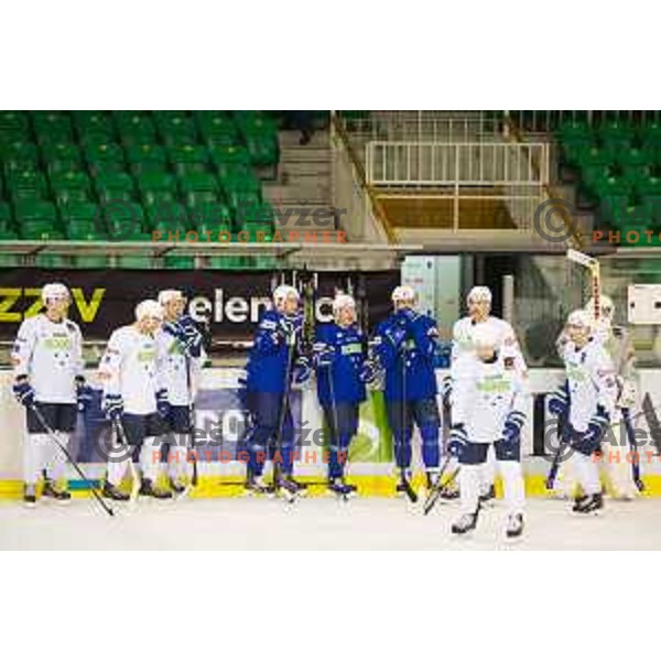 During training of Slovenian National Ice Hockey Team in Tivoli Hall, Ljubljana, Slovenia, on April 21, 2015