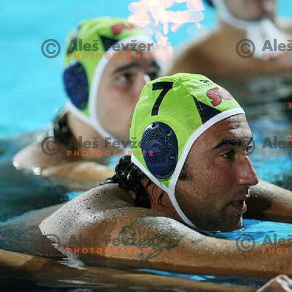 Blaz Verac at match Slovenia- Macedonia in Tristar waterpolo tournament in Kranj Slovenia. Photo by Ales Fevzer 