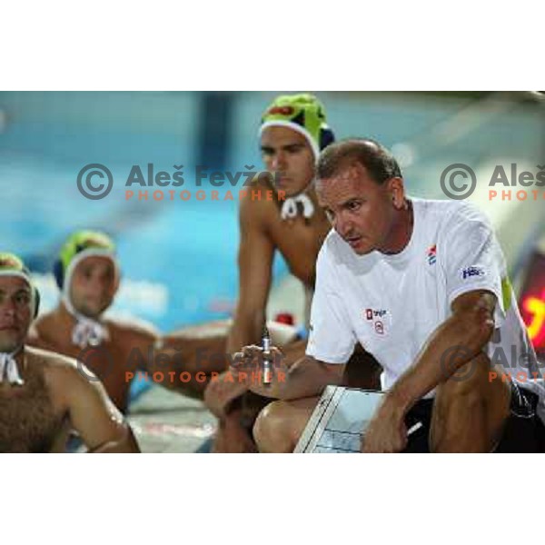 Zeljko Tonkovic at match Slovenia- Macedonia in Tristar waterpolo tournament in Kranj Slovenia. Photo by Ales Fevzer 