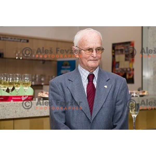 Marko Rasic during the celebration of the 95th birthday of Marko Rasic , Slovenian Olympic committee , Tivoli Hall, Ljubljana, Slovenia, 23.04.2015