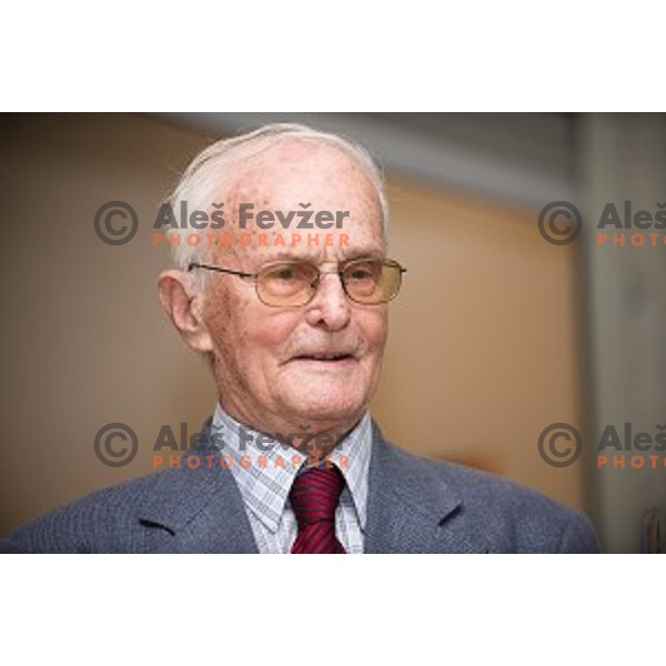 Marko Rasic during the celebration of the 95th birthday of Marko Rasic , Slovenian Olympic committee , Tivoli Hall, Ljubljana, Slovenia, 23.04.2015