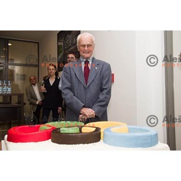 Marko Rasic during the celebration of the 95th birthday of Marko Rasic , Slovenian Olympic committee , Tivoli Hall, Ljubljana, Slovenia, 23.04.2015