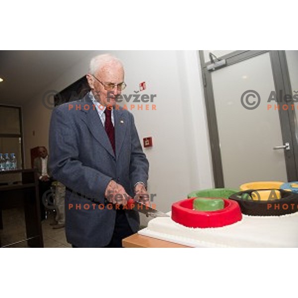 Marko Rasic during the celebration of the 95th birthday of Marko Rasic , Slovenian Olympic committee , Tivoli Hall, Ljubljana, Slovenia, 23.04.2015