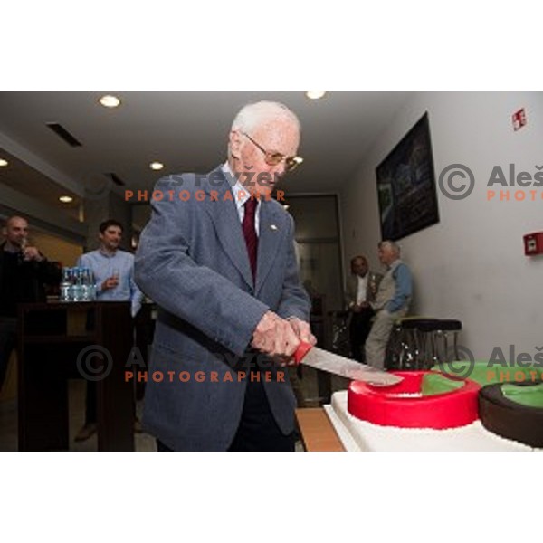 Marko Rasic during the celebration of the 95th birthday of Marko Rasic , Slovenian Olympic committee , Tivoli Hall, Ljubljana, Slovenia, 23.04.2015