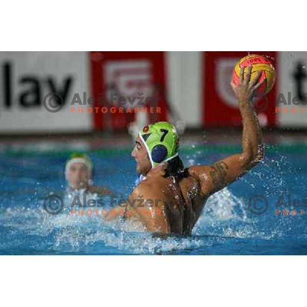 Blaz Verac at match Slovenia- Macedonia in Tristar waterpolo tournament in Kranj Slovenia. Photo by Ales Fevzer 