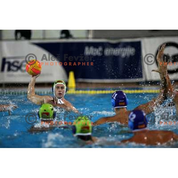 at match Slovenia- Macedonia in Tristar waterpolo tournament in Kranj Slovenia. Photo by Ales Fevzer 