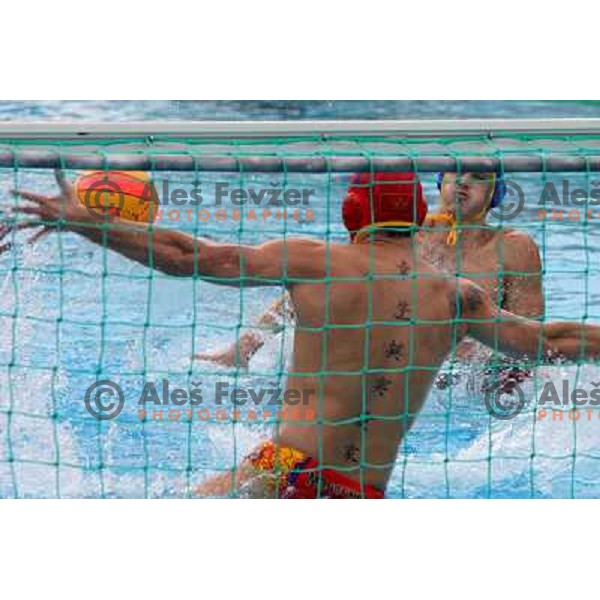 Goalkeeper Radic at match Slovenia-Montenegro played at Tristar waterpolo tournament in Kranj, Slovenia 18.8.2007.Photo by Ales Fevzer 