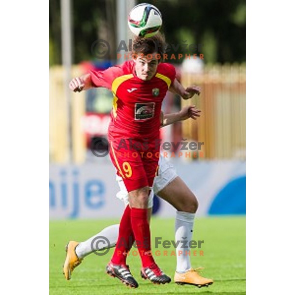Damjan Trifkovic in action during football match Rudar - Olimpija, Round 32 of Prvaliga Telekom Slovenije, Velenje, Slovenia, 06.05.2015