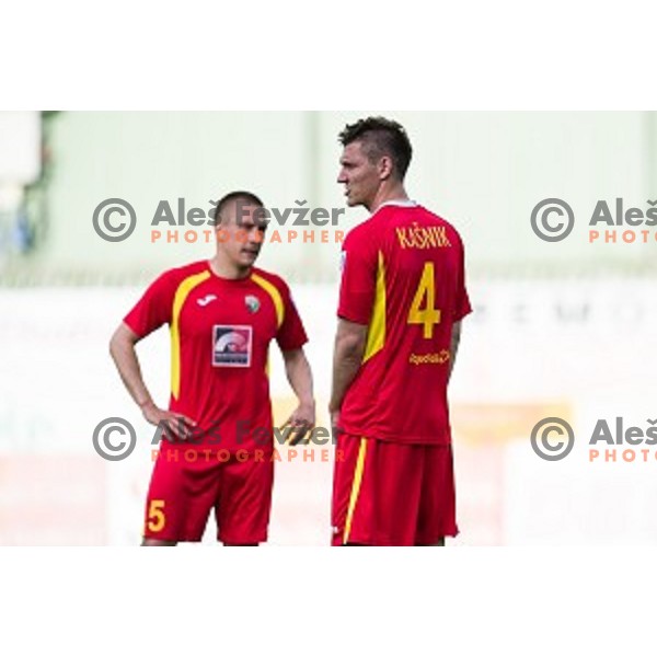 David Kasnik in action during football match Rudar - Olimpija, Round 32 of Prvaliga Telekom Slovenije, Velenje, Slovenia, 06.05.2015