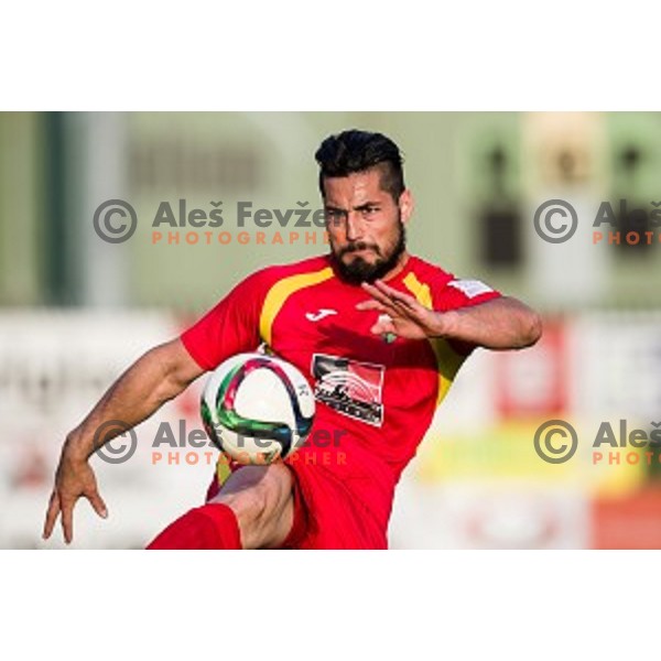 Senad Jahic in action during football match Rudar - Olimpija, Round 32 of Prvaliga Telekom Slovenije, Velenje, Slovenia, 06.05.2015
