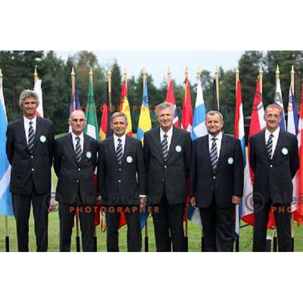 Slovenia Senior national Team at final day of European Senior Team Championship, played at Kings golf course at Bled, Slovenia 18.8.2007.Photo by Ales Fevzer 
