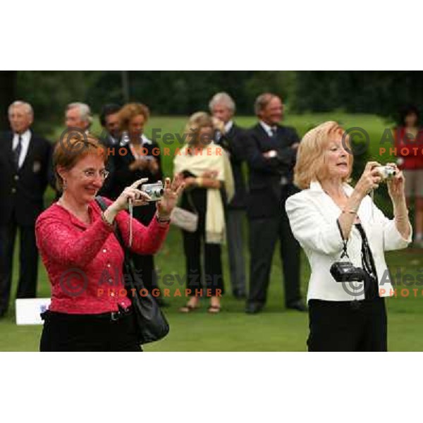 Taking photos at final day of European Senior Team Championship, played at Kings golf course at Bled, Slovenia 18.8.2007.Photo by Ales Fevzer 