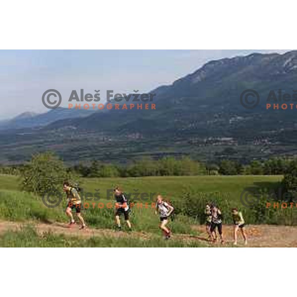 First edition of 100 km Ultra trail Vipava Valley with more than 400 runners at 25 km, 50 km and 100 km distance with spectacular 360 degrees view over Vipava Valley on May 9, 2015