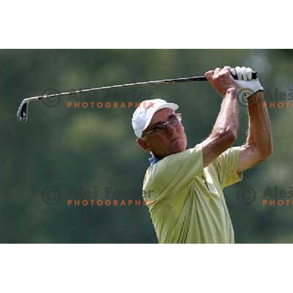 Marjan Urh at final day of European Senior Team Championship, played at Kings golf course at Bled, Slovenia 18.8.2007.Photo by Ales Fevzer 