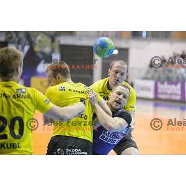 in action during half final handball game, Maribor - Velenje Gorenje, played in Tabor Hall on 13.5.2015, Maribor
