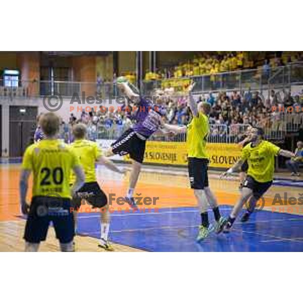  in action during half final handball game, Maribor - Velenje Gorenje, played in Tabor Hall on 13.5.2015, Maribor
