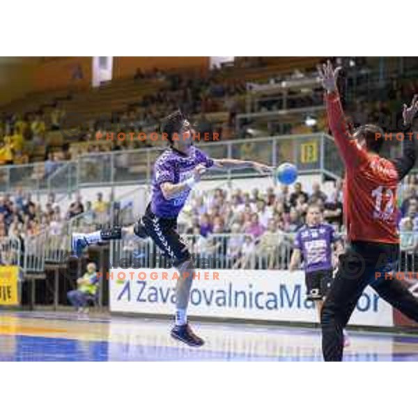  in action during half final handball game, Maribor - Velenje Gorenje, played in Tabor Hall on 13.5.2015, Maribor