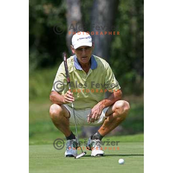 Marjan Urh at final day of European Senior Team Championship, played at Kings golf course at Bled, Slovenia 18.8.2007.Photo by Ales Fevzer 