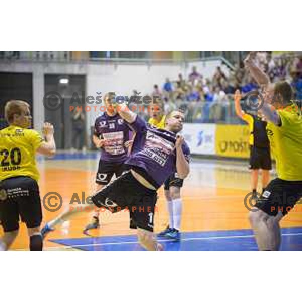 Poklar Tine in action during half final handball game, Maribor - Velenje Gorenje, played in Tabor Hall on 13.5.2015, Maribor