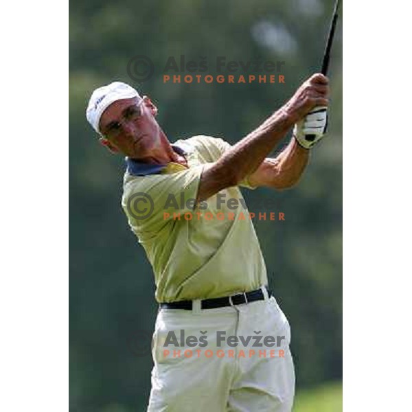 Marjan Urh of Slovenia at final day of European Senior Team Championship, played at Kings golf course at Bled, Slovenia 18.8.2007.Photo by Ales Fevzer 