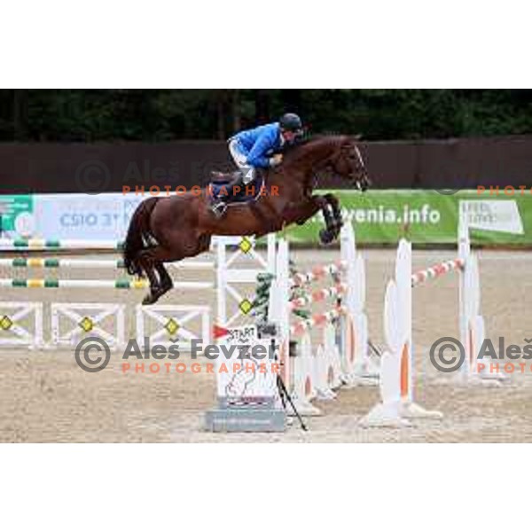 Urh Bauman of Slovenia during FEI CSIO *3 Nations Cup Equestrian competition in Celje, Slovenia on May 15, 2015