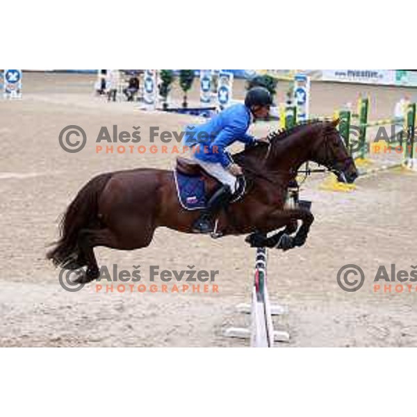 Urh Bauman of Slovenia during FEI CSIO *3 Nations Cup Equestrian competition in Celje, Slovenia on May 15, 2015