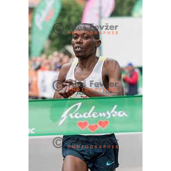 Silas Kiprono Too (KEN) winner of 42km run on 35. Maraton treh src in Radenci, Slovenia on 16th of May, 2015