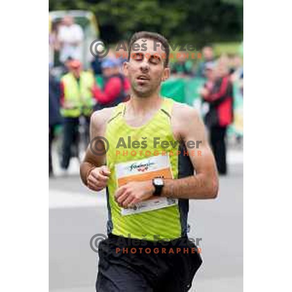 Kosovelj, fastest Slovenian runner on 42km run on 35. Maraton treh src in Radenci, Slovenia on 16th of May, 2015