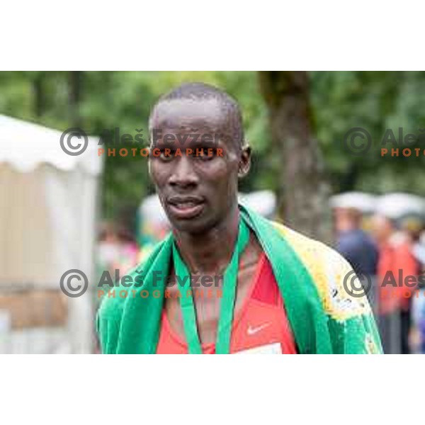 Abel Kibet Rop (KEN) winner of 21km run on 35. Maraton treh src in Radenci, Slovenia on 16th of May, 2015