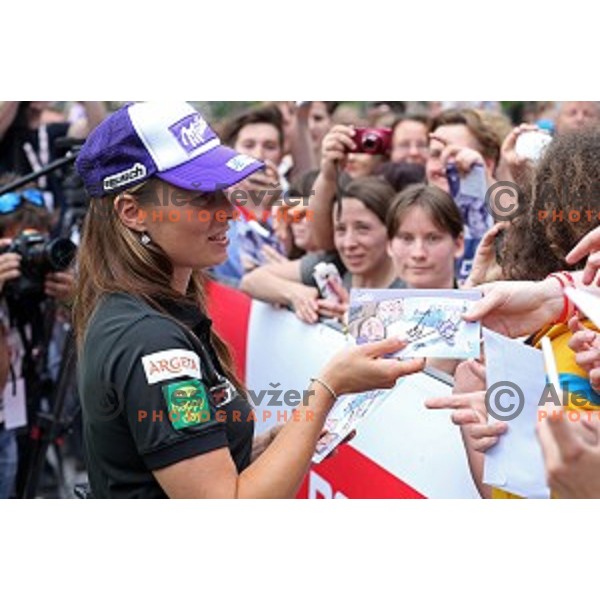 Tina Maze at Reception for fans during event Slovenian Winter Heroes in Ljubljana on May 20, 2015