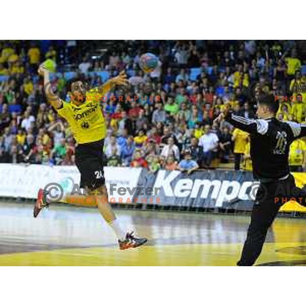 action during Final of 1.NLB leasing league between Gorenje Velenje and Celje Pivovarna Lasko in Red Hall, Velenje, Slovenija on May 26, 2015