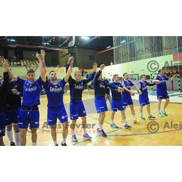 action during Final of 1.NLB leasing league between Gorenje Velenje and Celje Pivovarna Lasko in Red Hall, Velenje, Slovenija on May 26, 2015