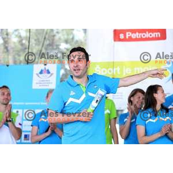 Bojan Tokic at Slovenia Olympic team for First European games in Baku Azerbaijan during official presentation in Koper on June 4, 2015