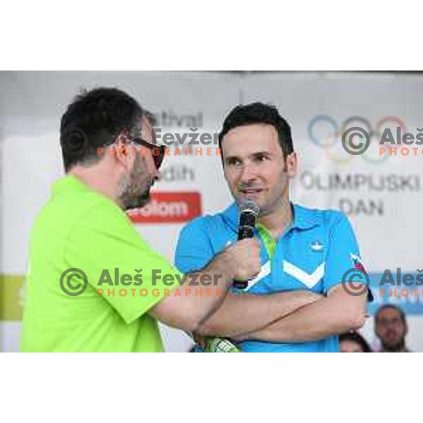 Bojan Tokic at Slovenia Olympic team for First European games in Baku Azerbaijan during official presentation in Koper on June 4, 2015