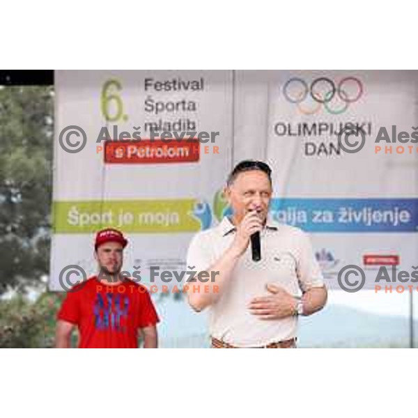 Slovenia Olympic team for First European games in Baku Azerbaijan during official presentation in Koper on June 4, 2015