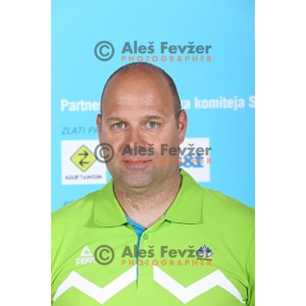 Coach Fredi Apollonio of Slovenia Olympic team for First European games in Baku Azerbaijan during official presentation in Koper on June 4, 2015