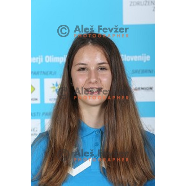 Kaja Balant Marin of Slovenia Olympic team for First European games in Baku Azerbaijan during official presentation in Koper on June 4, 2015