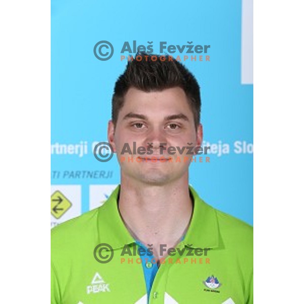 Rok Bizjak of Slovenia Olympic team for First European games in Baku Azerbaijan during official presentation in Koper on June 4, 2015