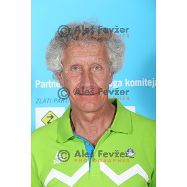 Coach Tomo Cerne of Slovenia Olympic team for First European games in Baku Azerbaijan during official presentation in Koper on June 4, 2015
