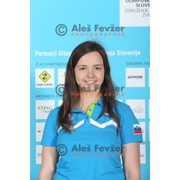 Ziva Dvorsak of Slovenia Olympic team for First European games in Baku Azerbaijan during official presentation in Koper on June 4, 2015