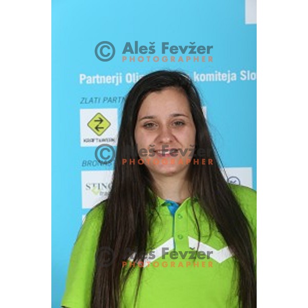Urska Kuharic of Slovenia Olympic team for First European games in Baku Azerbaijan during official presentation in Koper on June 4, 2015