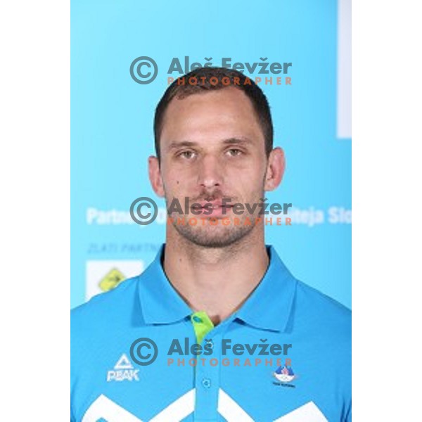 David Kukovica of Slovenia Olympic team for First European games in Baku Azerbaijan during official presentation in Koper on June 4, 2015